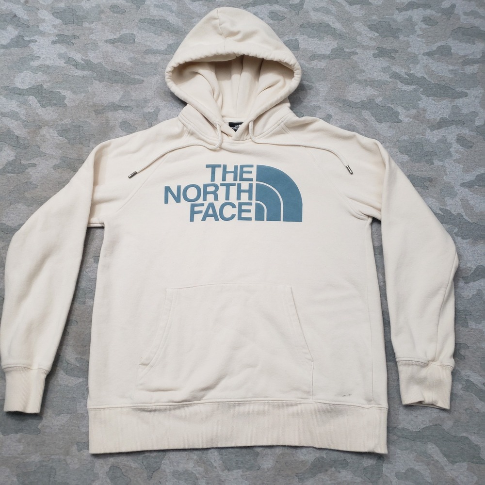 The North Face Sweasthirt Womens Small Beige Hiking Outdoors Pullover Hoodie